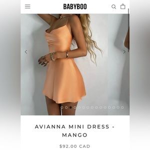 BABYBOO Silk Mini Dress - Mango